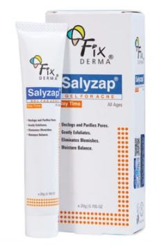 Gel Giúp Trị Mụn, Kháng Khuẩn, Kiểm Soát Dầu Nhờn Ban Ngày Fixderma Salyzap Gel For Acne Day Time 20g